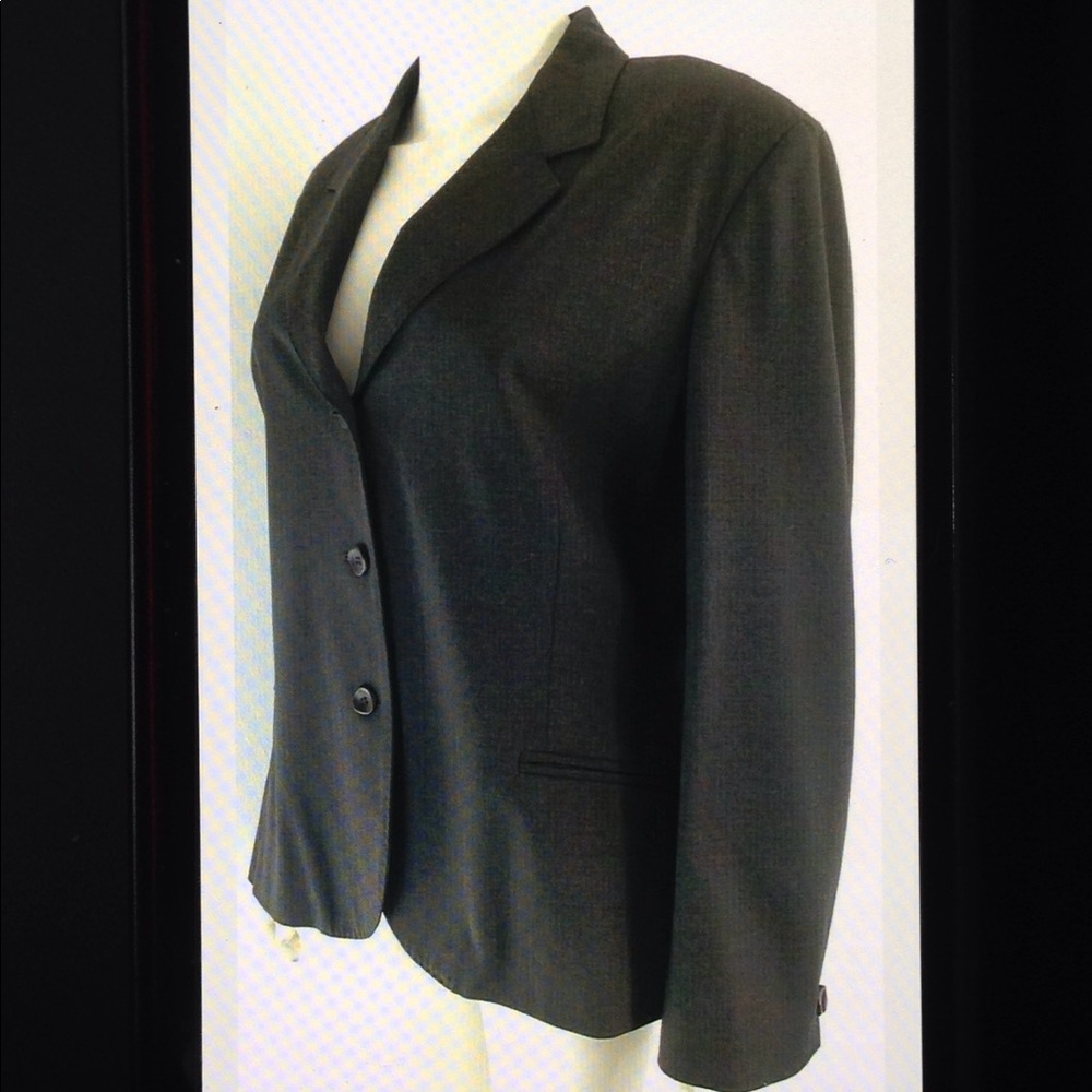 Kuhlman Wool Button Front Lined Career Blazer - image 3